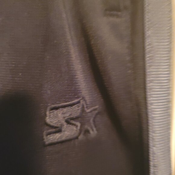 Starter Sweatpants Mens medium Black Polyester Pockets Drawstring Pants - Picture 5 of 5